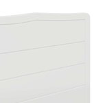 vidaXL Tête de lit Blanc Brillant 135 cm Bois d'ingénierie