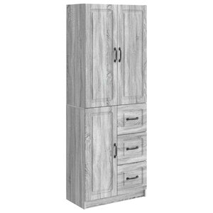 vidaXL Ensemble de Meubles 2 Pièces Sonoma gris Bois d'ingénierie