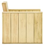 vidaXL Salon de jardin 4 Pièces Bois de pin imprégné