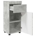 vidaXL Cabinet de salle de bain TULUM Gris béton 37 x 31.5 x 82 cm