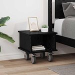 vidaXL Meuble TV Chêne noir 37 x 35 x 35 cm Bois d'ingénierie