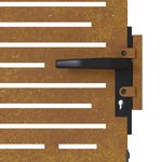 vidaXL Portail de jardin 85x175 cm acier corten conception de carré
