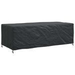 vidaXL Housse pour meubles Uni Noir 300 x 140 x 90 cm 600D