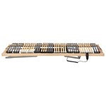 vidaXL Sommier à lattes électrique avec 42 lattes 7 zones 70x200 cm