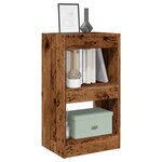 vidaXL Bibliothèque/Cloison de séparation vieux bois 40x30x72 cm
