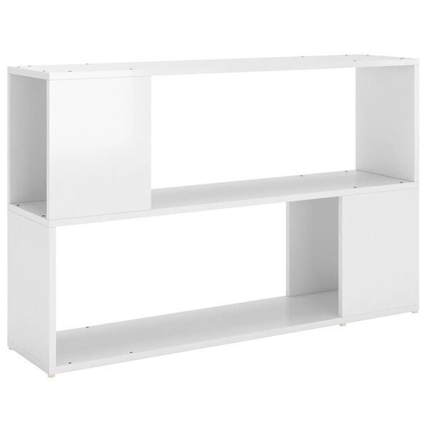 vidaXL Bibliothèque Blanc brillant 100x24x63 cm Bois d'ingénierie