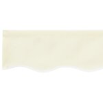 vidaXL Valance de Store pour Cadre de 2 5 m Crème 2 3x0 2 m