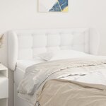 vidaXL Tête de lit avec oreilles Blanc 83x23x78/88 cm Similicuir