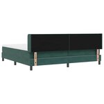 vidaXL Lit à ressorts avec matelas noir 100x200 cm en velours