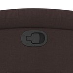 vidaXL Fauteuil inclinable Marron foncé Tissu