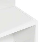 vidaXL Table d'appoint Blanc Ø 39 5 x 55 cm Bois d'ingénierie