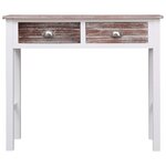 vidaXL Table console Marron 90 x 30 x 77 cm Bois