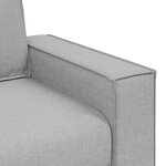 vidaXL Canapé Fauteuil Gris Nuage 60 cm Tissu