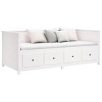 vidaXL Lit de jour sans matelas blanc 75x190 cm bois de pin massif
