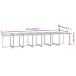 vidaXL Ensemble à manger de jardin 15 Pièces coussins noir résine tressée