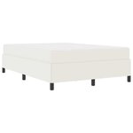 vidaXL Cadre de lit Crème 140 x 200 cm Tissu en velours côtelé