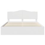 vidaXL Cadre de lit avec tête de lit Blanc 200 x 200 cm Pin massif