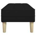 vidaXL banc Noir 113 x 57 x 39 cm tissu