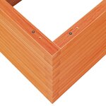 vidaXL Jardinière cire marron 110x60x46 cm bois de pin massif