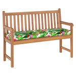 vidaXL Coussin pour Banc Tropical Jungle 140 x 40 x 8 cm en Tissu Oxford