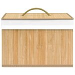 vidaXL Boîtes de rangement en bambou 4 Pièces