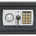 vidaXL Coffre-fort numérique électronique Gris foncé 42x37x20 cm Acier