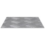 vidaXL Plaques à damier 2 Pièces Argent 20 x 20 cm Aluminium