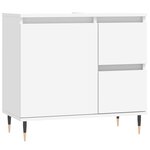 vidaXL Armoire de salle de bain blanc 65x33x60 cm bois d'ingénierie