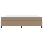 vidaXL Cadre de lit avec matelas Cappuccino 200 x 200 cm tissu