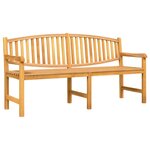 vidaXL Ensemble à manger de jardin 3 Pièces Bois de teck massif