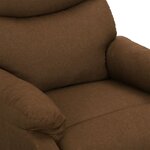 vidaXL Fauteuil Marron Tissu