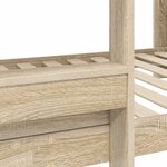 vidaXL Lit Superposé pour Enfants Chêne Sonoma 75 x 190 cm