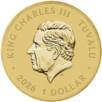 Monnaie FAMILY Peppa Pig Cupronickel 1$ Tuvalu 2026