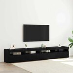 vidaXL Meuble TV 2 Pièces Chêne noir 240 x 35 x 40 cm Bois d'ingénierie