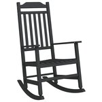 vidaXL Chaise à bascule Noir 84 x 65 x 114 cm Résine