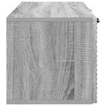 vidaXL Meuble TV mural Sonoma gris 59 5 x 31 x 30 cm Bois d'ingénierie