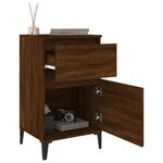 vidaXL Tables de chevet 2 Pièces chêne marron 40x35x70 cm