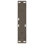 vidaXL Pieds de table basse 2 pièces Acier naturel 40 x (30-31 3) cm Acier