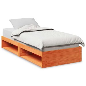 vidaXL Lit de jour sans matelas cire marron 75x190 cm pin massif