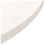 vidaXL Dessus de table Blanc Ø70x2 5 cm Bois de pin massif