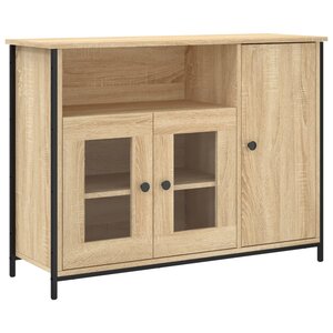 vidaXL Buffet chêne sonoma 100x35x75 cm bois d'ingénierie