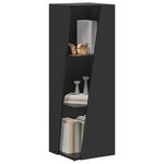 vidaXL Étagère latérale Noir 33 x 32 x 100 5 cm Bois d'ingénierie