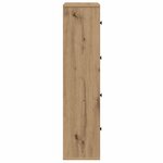 vidaXL Bibliothèque chêne artisanal 60x24x101 5 cm bois d'ingénierie