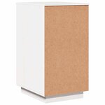 vidaXL Armoire de bureau Blanc 40x50x75 cm Bois massif de pin