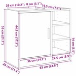 vidaXL Cabinet de Lavabo Bois Ancien 63 x 29 x 55 cm Bois d'ingénierie