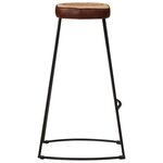 vidaXL Tabourets de bar lot de 2 marron foncé 44x37 5x78 cm