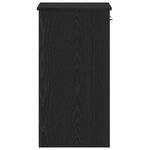 Bureau vidaXL Noir en Chêne 80x40x75 cm en Bois d'ingénierie