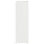 vidaXL Stand de Parapluie Blanc Bois Moyen Support de Parapluie Blanc