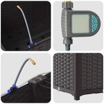 vidaXL Pots de jardin Marron 120 x 40 x 37.5 cm Acier