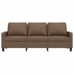 vidaXL Canapé à 3 places Marron 180 cm Tissu